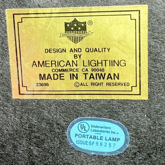 American Lighting Metal & Light Wood Gooseneck Lamp MCM Retro Modern - Picture 5 of 6